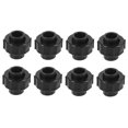 thumbnail image 4 of WHAMVOX 8pcs Pipe Union Fittings Water Pipe Fitting Black PE Water Flow Control, 4 of 6