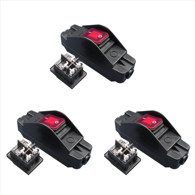 3X 30A 24V JR-617 Línea Impermeable Interruptor Mediano Interruptor de Línea Línea Y Redonda Contacto de Plata Interruptor Una Prueba de Polvo de Doble Corte