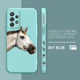 thumbnail image 3 of Funda para Samsung Galaxy A91 A73 A72 A71 A52 A51 A33 A31 A02S AO3S 4G 5G Color líquido funda de silicona caballos al galope, 3 of 5