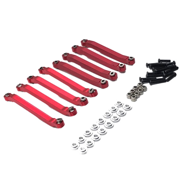 Tholdsy RCGOFFLOW 8x varilla de enlace de dirección aleación de aluminio 1/12 MN D90 Rojo