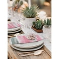 thumbnail image 5 of Pink Gray White Cloth Napkins Set of 8 Reusable Dinner Napkins, Contemporary Simple Abstract Mottled Cocktail Napkin Washable Table Napkins for Wedding/Holiday Party/Baby Shower 20"x20", 5 of 7