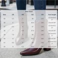 thumbnail image 3 of HAPIMO Women Ankle Boots Pointed Toe Chunky Block Heel V‑shaped Top Opening Zipper Faux Leather For Dating Dinner And Daily City Outings Wine 37, 3 of 7