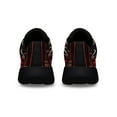 thumbnail image 4 of Skull Valentine Day Forever In Love Love Never Dies Shoes Sneakers Black Size 8.5, 4 of 7