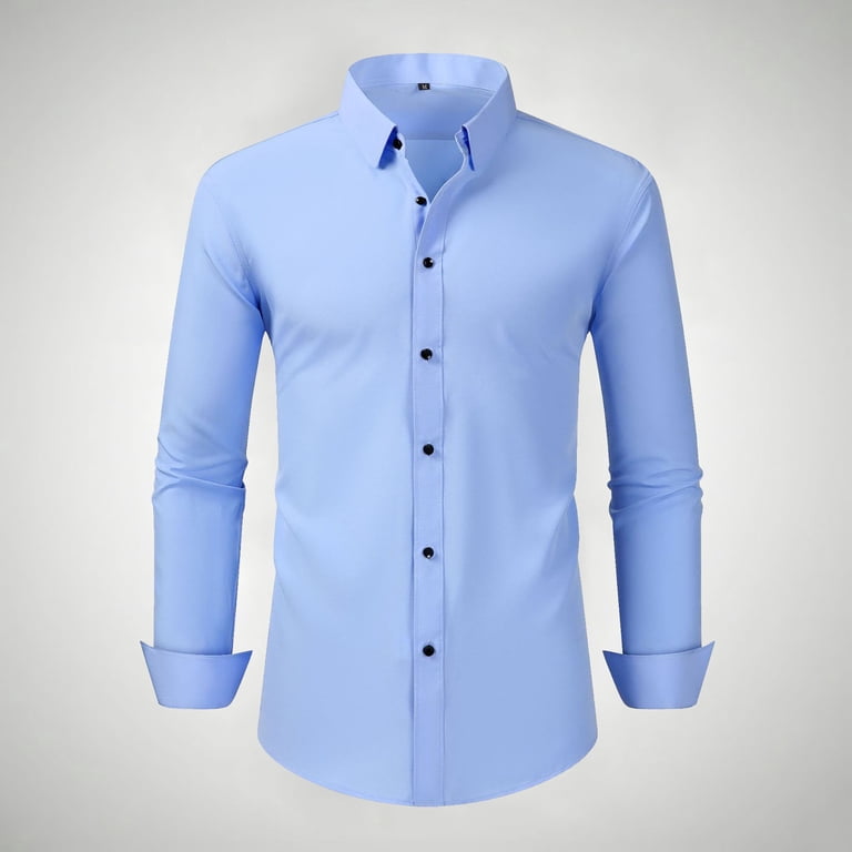 non iron fitted dress shirts J872 | FITTED DRESS – Ladivine by Cinderella Divine main image 1