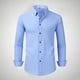 thumbnail image 1 of Blusa y camisa de manga larga con cuello vuelto para hombre, estilo informal, a la moda, con botones y solapa, transpirable, de poliéster, 1 of 5