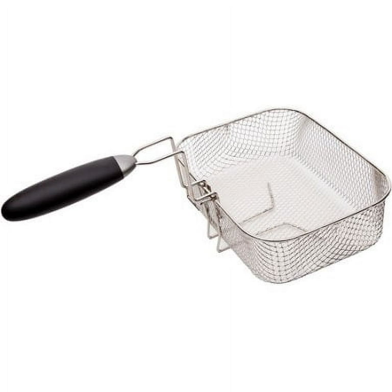 Farberware 1.1 Liter Stainless Steel Deep Fryer with Dishwasher-Safe Basket,  Lid & Handle 