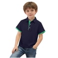 thumbnail image 3 of Avtoify Children's Printed Lapel Button Short Sleeve Pullover Summer Kids Shirt, 3 of 7