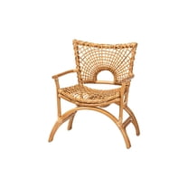 bali & pari Mamba Bohemian Natural Rattan Arm Chair