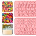 thumbnail image 4 of 2 moldes de silicona con letras y números, moldes antiadherentes para chocolate, dulces, decoraciones para tartas de cumpleaños, moldes para hornear para fiestas, 4 of 7