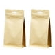 thumbnail image 5 of 10 bolsas autosellables para almacenar alimentos, de papel kraft, para refrigerios, golosinas, té (14 x 23 cm), 5 of 7