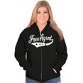 thumbnail image 4 of Free Agent Sports Team Fanatic Club Unisex Fleece Graphic Zip Up Hoodie Brisco Brands 3X, 4 of 5