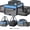 Blue, variant on Top and 2 Sides Expandable Pet Carrier 17x11x9.5, TSA Airline Approved Small Dog Carriers for Small Dogs, Soft-Sided Cat Carrier with Self-Locking Zippers for Kitten,Rabbit, Puppy, Guinea Pig Blue