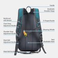 thumbnail image 5 of Outdoor Cycle Hiking Backpack Water Resistant Travel Backpack 20L Mountaineering Backpack, 5 of 5