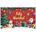 thumbnail image 5 of Christmas Theme Christmas Banner Colorful Decor Feliz Navidad Banner Festive Red Background Holiday Banner for Christmas Celebration Family Gathering Holiday Party, 5 of 8