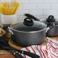 thumbnail image 5 of Oster Clairborne 7 Piece Aluminum Cookware Set W/ Kitchen Tools, Charcoal Grey with Bakelite handle, 5 of 5