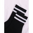 thumbnail image 2 of Vitoria Brayner 2pairs Sporty College Stripe & Letter Pattern Mid-Calf Socks, 2 of 4