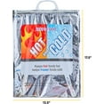 thumbnail image 2 of Superio Hot and Cold Insulated Bags for Food Delivery, Grocery Shopping Bags, Food Storage for Hot and Frozen Food for Travel, Disposable Cooler Bag, Reinforced Thermal Lunch Bag (2, 13.5"x17.5"), 2 of 6