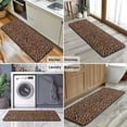thumbnail image 6 of Brown and Black Leopard Print Kitchen Rug Mat,Kitchen Runner Rugs Non Skid Washable,Decorative Kitchen Floor Mats for Kitchen,Sink,Laundry,17"x47.2", 6 of 7