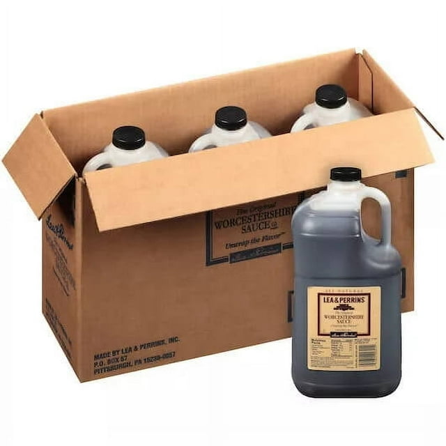 Lea & Perrins Sauce Worcestershire 1 Gallon - 3/caisse