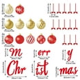 thumbnail image 3 of Meggemo 32 PCS Christmas Garage Door Magnet Decor Happy Holiday Balls Refrigerator Kitchen Decorative Magnets Fridge Magnets Home Party Decor, 3 of 5