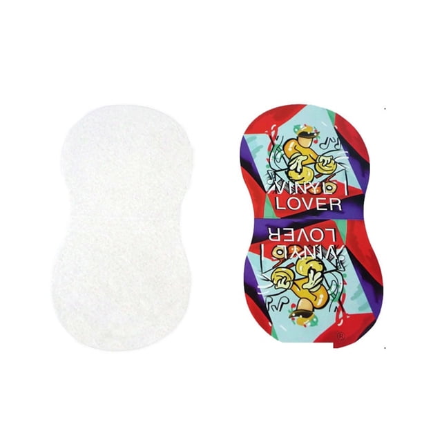 2PCS Vinyl Record Cleaning Protector Mat Disc Holder Protective Sleeve Cleaning Turntable ,Simple Setup