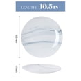 thumbnail image 4 of NONTA Dinner Plates, 10.5 Inch Plates Set of 6, Porcelain Round Dessert Salad Dinner Plates, Serving Dishes for Kitchen, Dishwasher, Microwave, Freezer, Oven Safe, 4 of 8