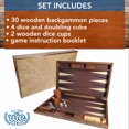 thumbnail image 4 of WE Games Travel Wood Starburst Design Backgammon Board Game Set - 19 in., 4 of 11