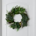 thumbnail image 4 of Pure Garden 22-Inch Artificial Sweet Anne Eucalyptus Wreath for Home Décor, 4 of 4