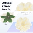 thumbnail image 2 of Uxcell 30-Pack Cabezas de Peonías Artificiales, Cabeza de Peonía de Seda Falsa de 2.4 Pulgadas para Boda/Ramo/Pared de Flores [Beige, 6cm], 2 of 7