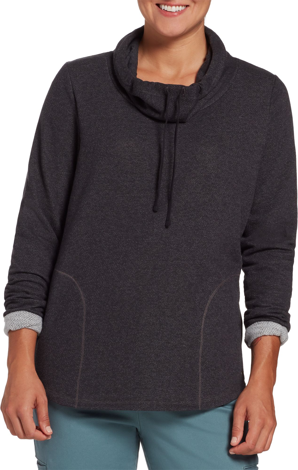 the north face terry funnel neck sweatshirt