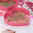 thumbnail image 4 of Cuadros Decorativos Bandeja de pintura de diamantes Placa de perforación de diamantes de imitación en forma de corazón de plástico (rosa) DQrwqpou Nuevos Originales, 4 of 6