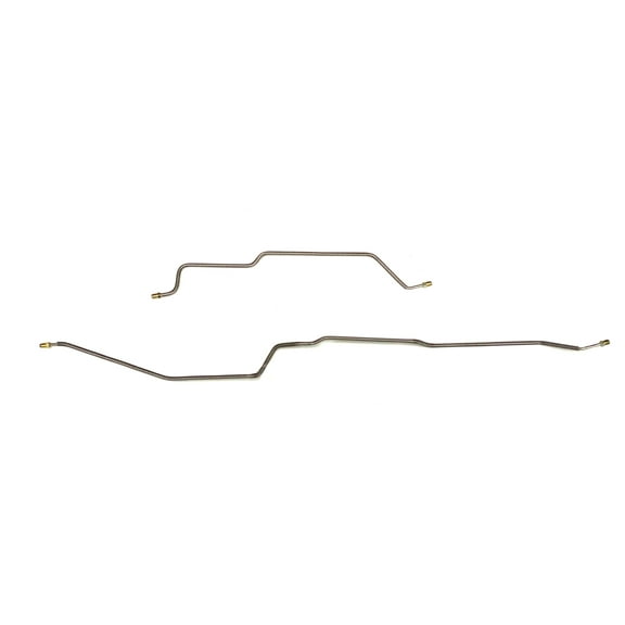 Rear Axle Brake Lines - Fits 97-06 Jeep Wrangler For Dana 35 Only w/ABS - Stainless - The Stop Shop