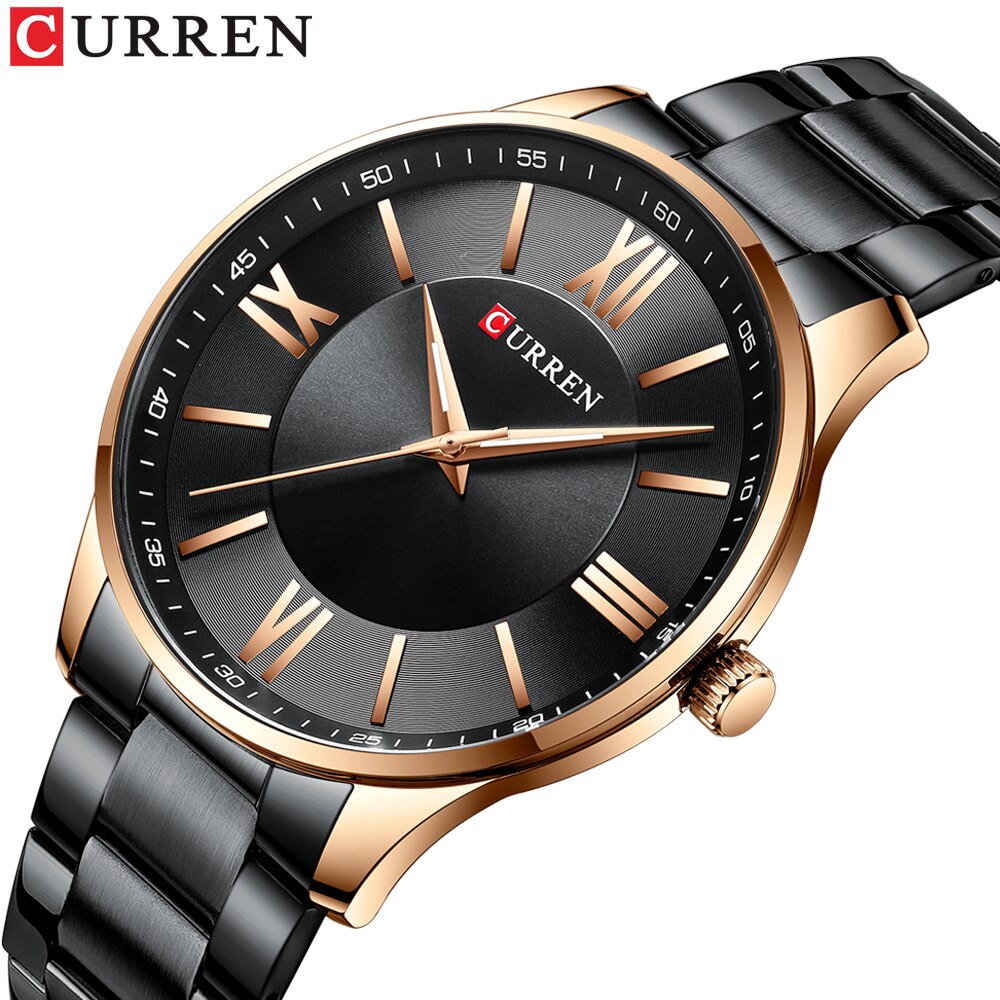 CURREN NEW 2020 Classic Fashion Quartz Mens Watches with Stainless Steel Business Wristwatch Relogio Masculino
