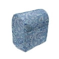 thumbnail image 1 of Blue Paisley Stand Mixer Cover, Repetitive Folk Art Pine Cone Shaped Motif in Blue Tones Illustration, Kitchen Appliance Organizer Bag Cover with Pockets, 5 Quarts, Sky Blue Pale Blue, by Ambesonne, 1 of 4