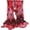 Red, variant on Women Fashion Peacock Flower Embroidered Lace Scarf Long Soft Wrap Shawl Stole