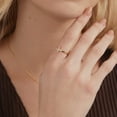 thumbnail image 2 of 14K Gold Plated CZ Cross Ring | Eternity Promise Ring for Her | Infinity Wedding Band Ring, 2 of 2