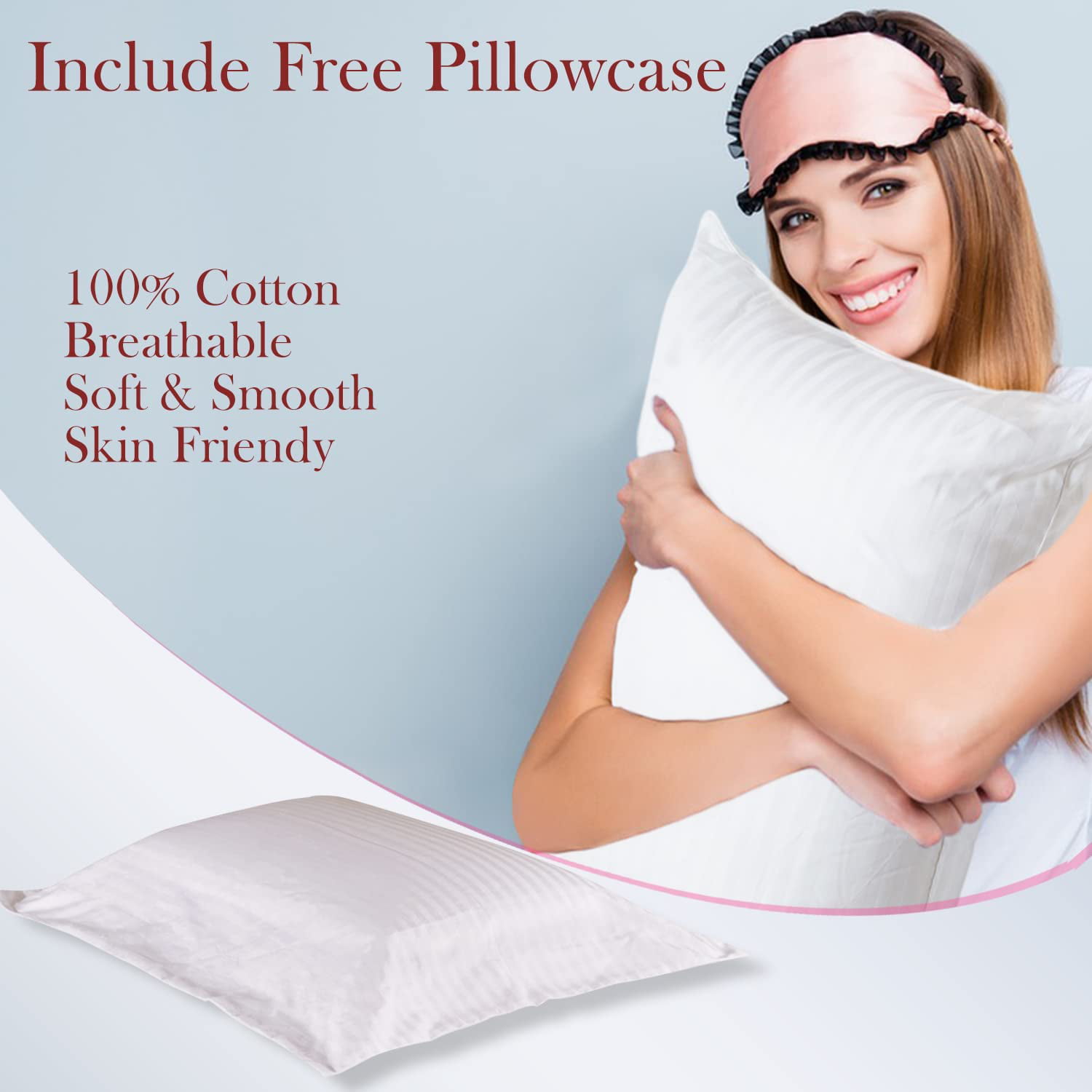 LUXOME Layr Adjustable Firmness & Loft Pillow - Completely Customizable - Memory Foam - Cooling Cover - King