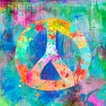 thumbnail image 2 of Haase, Andrea 20x20 Gold Ornate Wood Framed with Double Matting Museum Art Print Titled - Peace Street Art, 2 of 4