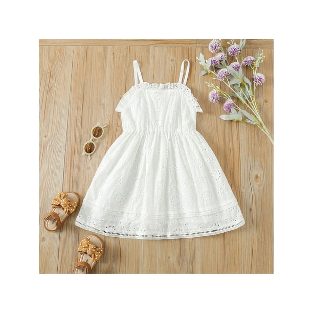 Kids white lace dress top