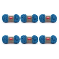 Red Heart Scrubby 4 Medium Polyester Yarn, Ocean 3.5oz/100g, 92 Yards (6 Pack)