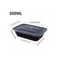 thumbnail image 5 of 10/30/50pcs, 500ml/17oz Meal Prep Containers, Plastic Containers, Food Containers, Kitchen Food Storage Containers,Lunch Boxes, For Outdoor And Business, Back To School Supplies, Kitchen Accessories, 5 of 5