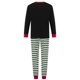 thumbnail image 4 of Pijamas navideños familiares a juego, camiseta de manga larga con estampado de letras y pantalones a rayas. Ropa de dormir para estar en casa., 4 of 10