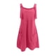 thumbnail image 5 of Vestido de Verano para Mujeres Cuello en V sin Mangas Sólido con Bolsillo de Eslinga, Vestido Casual de Moda para Diario Y Fiesta, 5 of 5