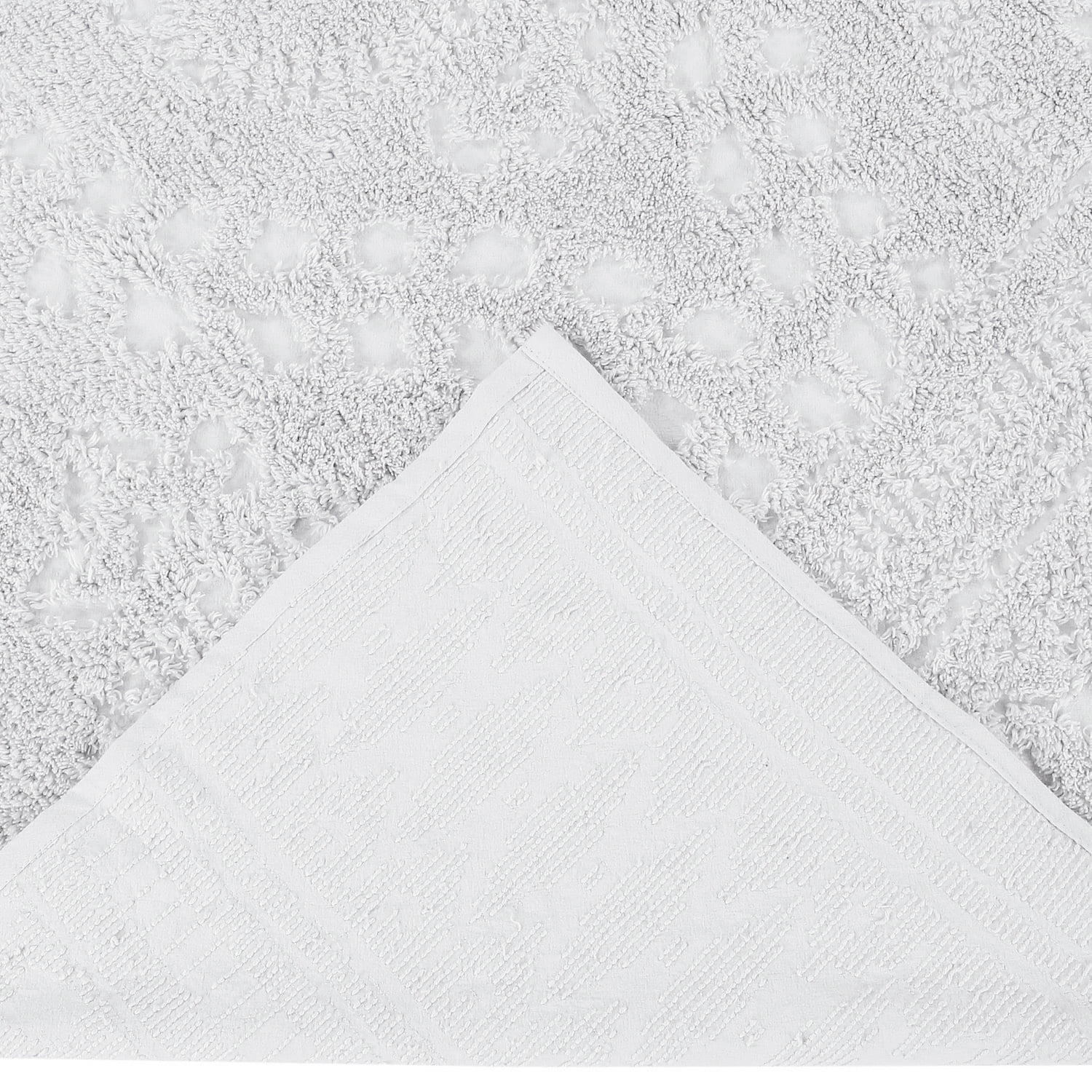 Better Trends 3 Piece Full/Double Bedspread Set 100% Cotton Chenille Tufted Medallion Pattern Soft & Luxurious Feel, Perfect for Gifting and All Seasons, Machine Washable (White) Rio Collection