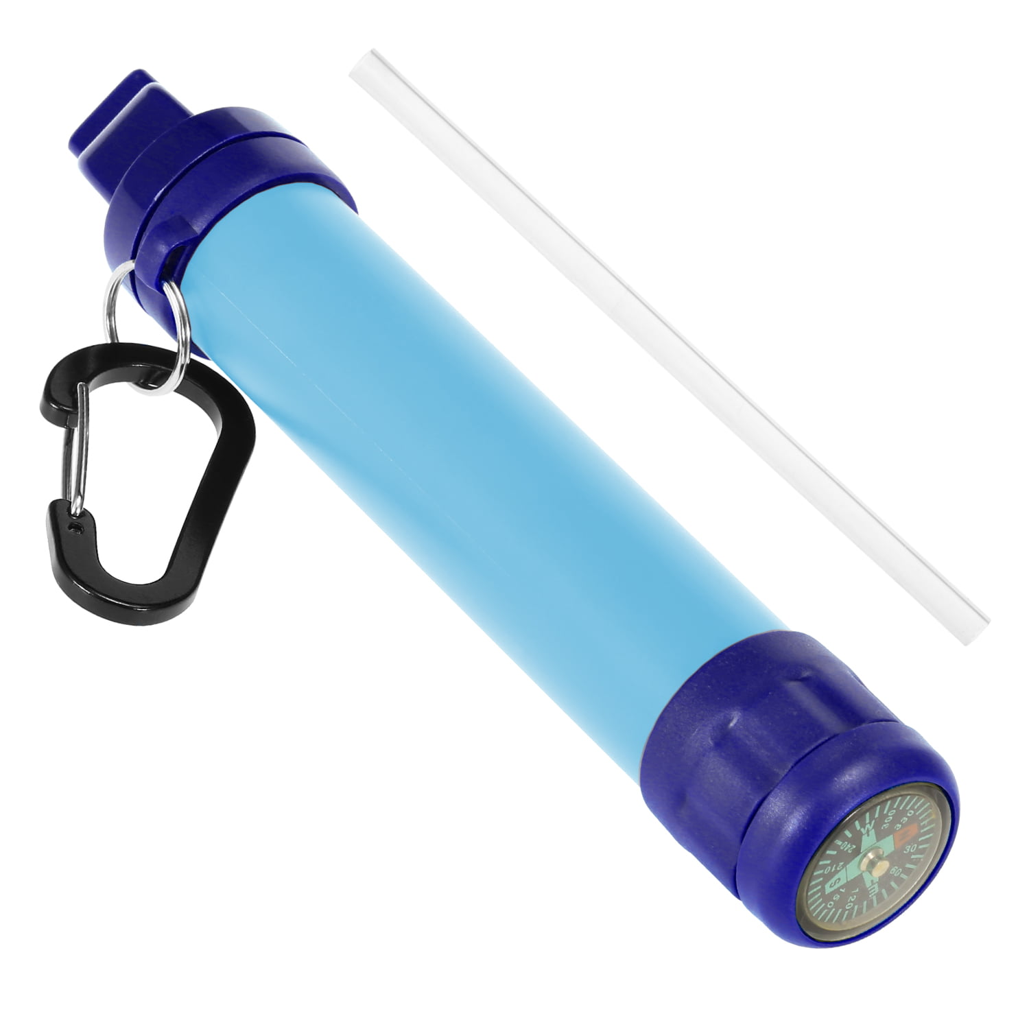 Produces Clean Pure Safe Water Emergency Survival Outdoor Tool Leezo Personal Water Filter Straw Purifier Straw Water Filter Purifier Filtration Straw with Whistle Compass,Mirror