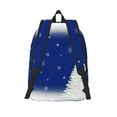 thumbnail image 2 of Picia Christmas Fir Tree Printed Canvas Daypack - Stylish and Durable Vintage Compact Backpack - Class, Work, Travel, or Laptop Bookbag,Organized Compartments-Medium, 2 of 6
