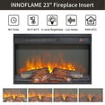 thumbnail image 4 of S-HOME 26 Inch Electric Fireplace Insert Featuring Log Set Remote Control Realistic Flame And Overheating Protection System, 4 of 10