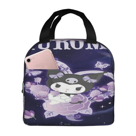 

Butterfly Kuromi Lunch Bag Waterproof Insulated Lunch Box Reusable Bento Bag