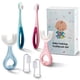thumbnail image 1 of Juego De Cepillos De Dientes De Entrenamiento Para Bebés 6 En 1 - Cepillo De Dientes Para Bebés Y Niños Pequeños Cepillo De Dientes Para El Cuidado Bucal - Cerdas Extra Suaves De Silicona De Grado Ali, 1 of 5