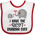 thumbnail image 3 of Inktastic Grandkids Best Grandma Ever Boys or Girls Baby Bib, 3 of 4